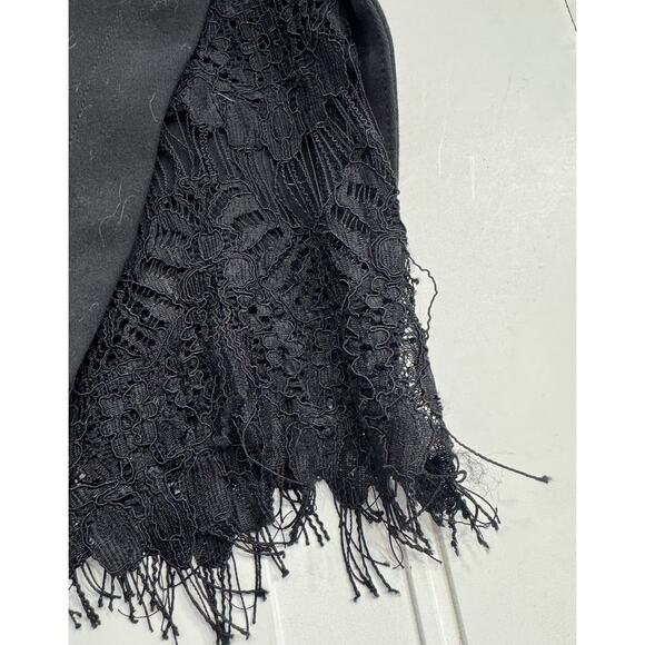 ASTR the Label Size Small Women’s Black Lace Fringe Cocktail Party Dress - Picture 2 of 6